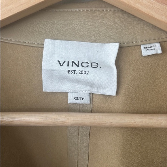 Vince 100% Lamb Leather Blouse | XS - Picture 4 of 6